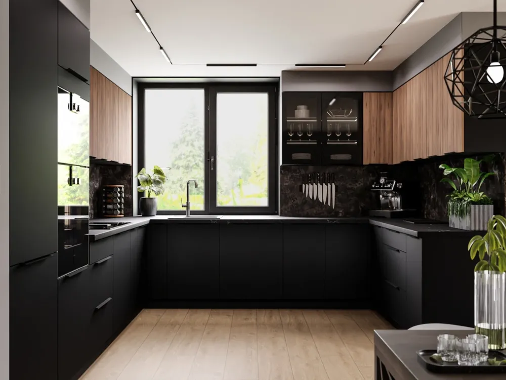 Meble Kuchenne>Lempert Front zmywarki 713x446 mm zakryty panel sterujący SELENA czarny