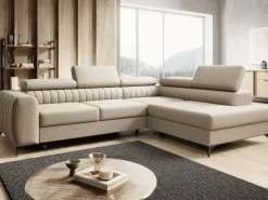 Narożniki></noscript>NEXT COLLECTION Funkcjonalny narożnik do salonu PAULLETTO regulowane zagłówki