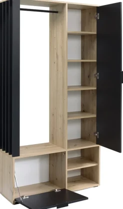 Garderoby|Zestawy Mebli Do Przedpokoju>JARSTOL Garderoba do przedpokoju z lustrem MORTIS dąb artisan