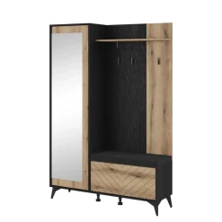 Garderoby|Zestawy Mebli Do Salonu>PIASKI Garderoba z poduszką do przedpokoju w stylu loftowym ALMAS