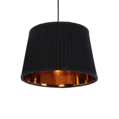Oświetlenie Przedpokoju|Oświetlenie Jadalni>Candellux Lighting Gillo lampa wisząca czarny 2X40W E27 abażur czarny