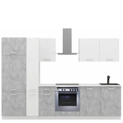 Meble Kuchenne>Lempert Gotowe meble kuchenne z zabudową piekarnika TONY 290 cm