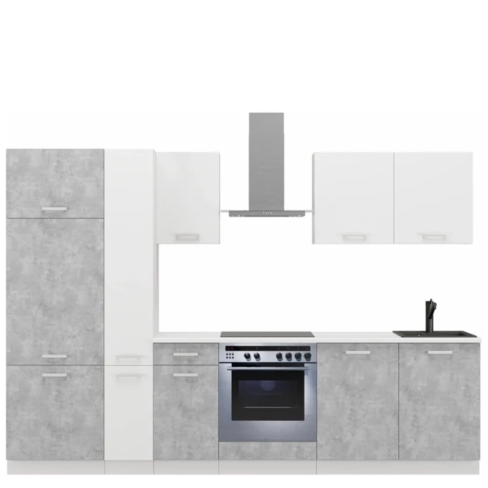 Meble Kuchenne>Lempert Gotowe meble kuchenne z zabudową piekarnika TONY 290 cm