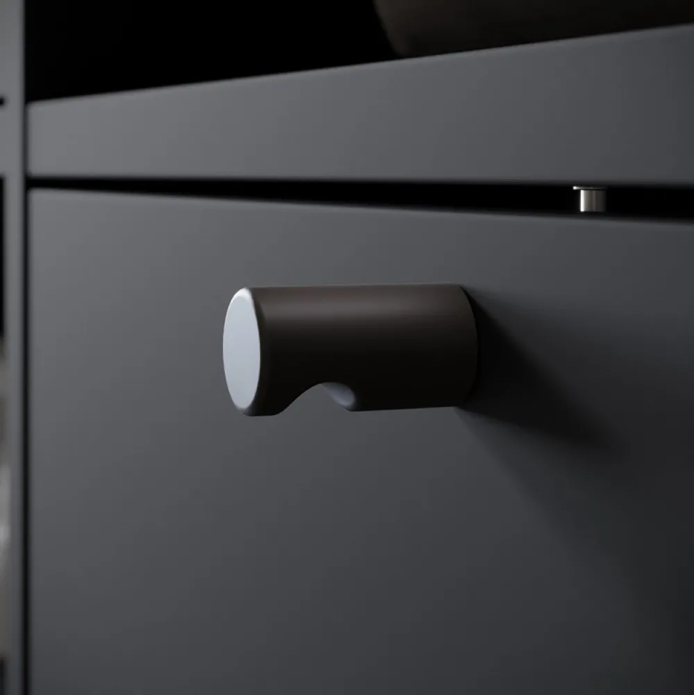 Garderoby>BRATEX owa garderoba z lustrem do przedpokoju 90 cm DORANO grafit