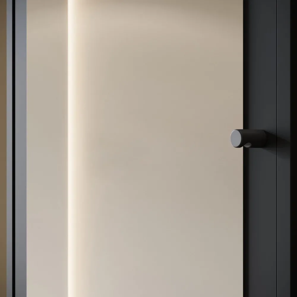 Garderoby>BRATEX owa garderoba z lustrem do przedpokoju 90 cm DORANO grafit