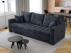 Meble Młodzieżowe|Kanapy I Sofy>BROMARKT Grafitowa kanapa rozkładana z funkcją spania do salonu LUIS