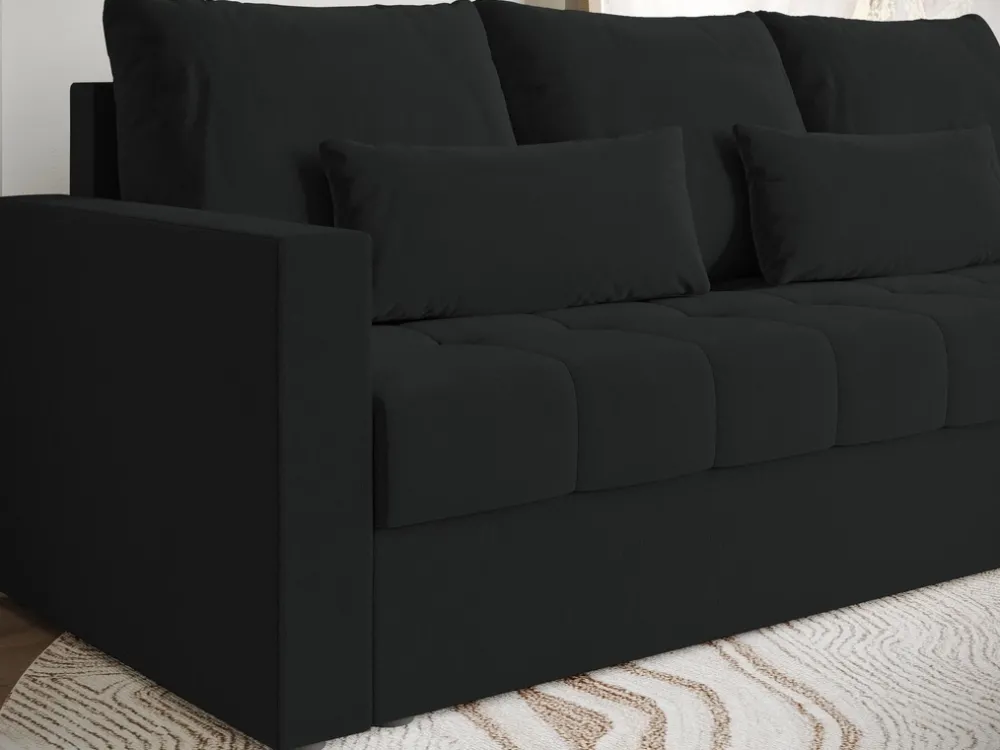 Kanapy I Sofy|Meble Dla Dzieci>BROMARKT Grafitowa kanapa z funkcją spania do salonu HOT pojemnik na pościel