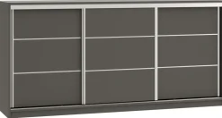 Komody>BROMARKT owa komoda przesuwna z szufladami 200 cm do sypialni TOP grafit