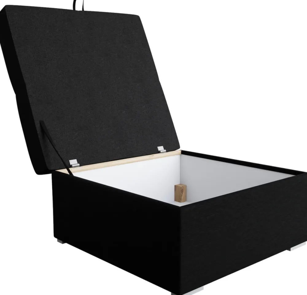 Meble Dla Dzieci|Meble Młodzieżowe>BROMARKT Grafitowa pufa ze schowkiem do salonu HOT