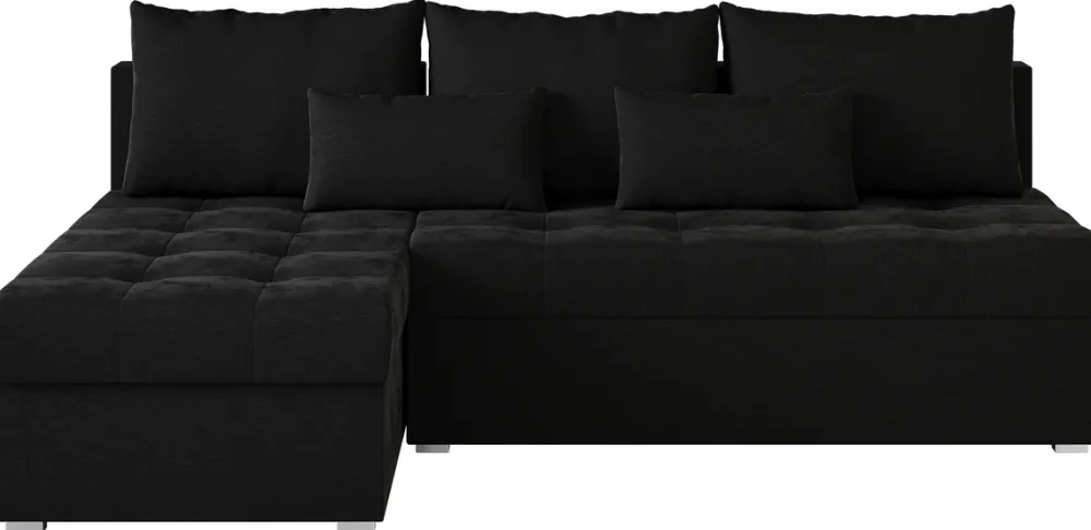 Meble Dla Dzieci|Meble Młodzieżowe>BROMARKT Grafitowa rozkładana rogówka z funkcją spania HOT SLIM