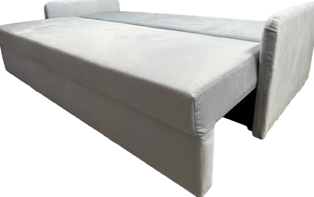 Meble Dla Dzieci|Kanapy I Sofy>Meble Grand Grafitowa trzyosobowa sofa z funkcją spania do salonu GRATO