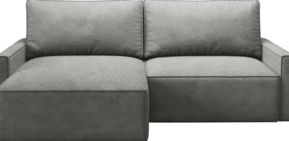 Meble Dla Dzieci|Meble Młodzieżowe>BROMARKT Grafitowy narożnik nowoczesny rozkładany z pojemnikiem w tkaninie baranek NORBERT