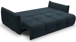 Meble Dla Dzieci|Kanapy I Sofy>LASKI Granatowa kanapa do salonu z funkcją spania i pojemnikiem BERGAMO
