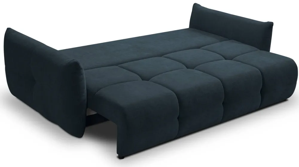 Meble Dla Dzieci|Kanapy I Sofy>LASKI Granatowa kanapa do salonu z funkcją spania i pojemnikiem BERGAMO