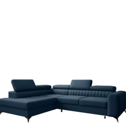 Narożniki>NEXT COLLECTION Granatowa rogówka do salonu PAULLETTO funkcja spania pojemnik