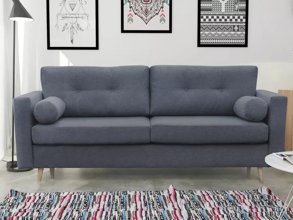 Kanapy I Sofy>NEXT COLLECTION Granatowa rozkładana sofa do salonu SCENDI