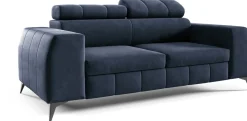 Kanapy I Sofy>Meble Grand Granatowa sofa dwuosobowa do salonu z regulowanymi zagłówkami SOFFO