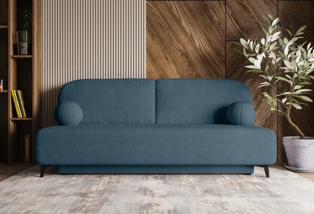Meble Dla Dzieci|Kanapy I Sofy>Meble Grand Granatowa sofa z funkcją spania do salonu SILVIO