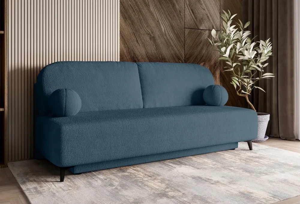 Meble Dla Dzieci|Kanapy I Sofy>Meble Grand Granatowa sofa z funkcją spania do salonu SILVIO