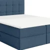 Łóżka Młodzieżowe|Łóżka Ze Stelażem>BROMARKT Granatowe łóżko 140x200 cm z pojemnikiem kontynentalne do sypialni APSEN