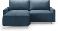 Meble Dla Dzieci|Narożniki>BROMARKT Granatowy narożnik boucle z funkcją spania i pojemnikiem NORTON