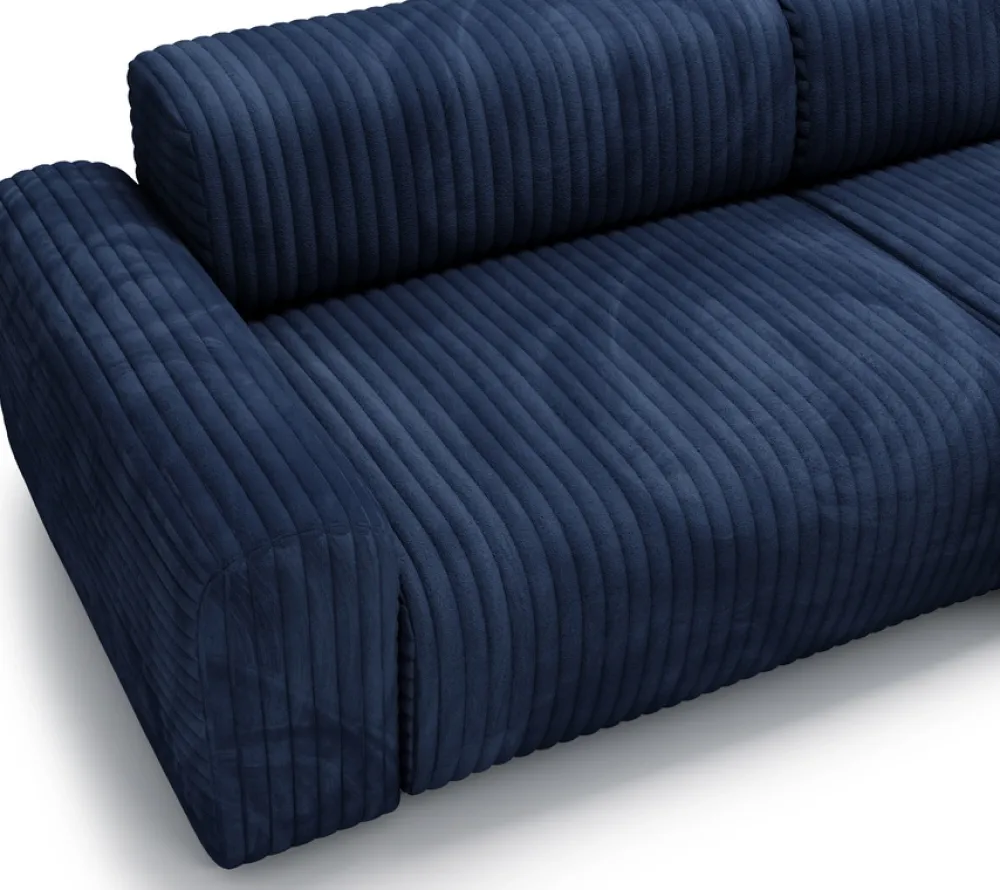 Meble Dla Dzieci|Narożniki>Polak Meble Granatowy narożnik sztruksowy do salonu SEFO