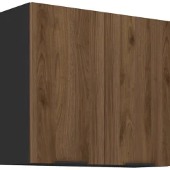 Meble Kuchenne>Lempert Górna szafka kuchenna 80 cm MARGARET orzech okapi