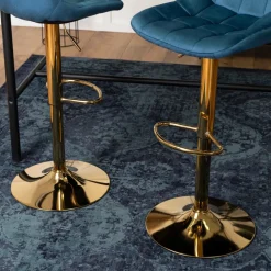 Hokery></noscript>MEBEL ELITE Hoker do kuchni 81 cm granatowy AVROS