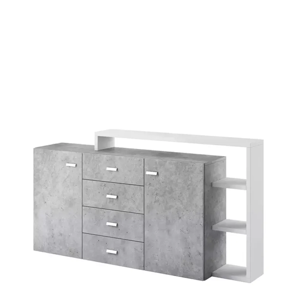 Zestawy Mebli Do Salonu|Komody>Helvetia Industrialna komoda TABU beton Colorado