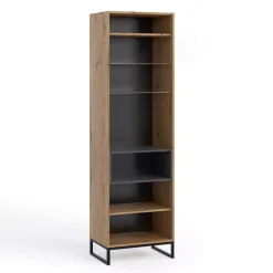 Meble Młodzieżowe|Zestawy Mebli Do Salonu>GiB Meble Industrialna witryna dąb artisan 60 cm OLI