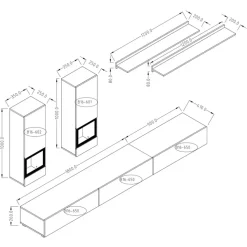 Zestawy Mebli Do Salonu></noscript>Helvetia Industrialne meble do salonu BARRET beton jasny