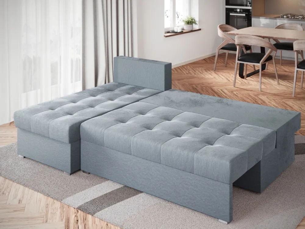 Meble Dla Dzieci|Meble Młodzieżowe>BROMARKT Jasnoszary narożnik z funkcją spania do salonu HOT SLIM