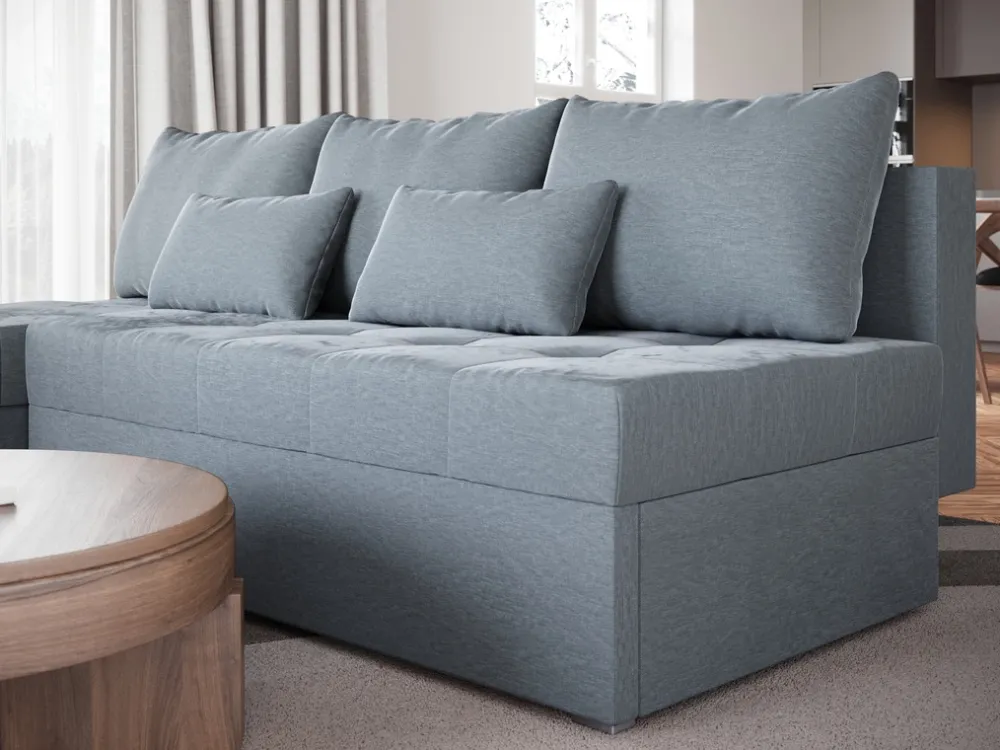 Meble Dla Dzieci|Meble Młodzieżowe>BROMARKT Jasnoszary narożnik z funkcją spania do salonu HOT SLIM