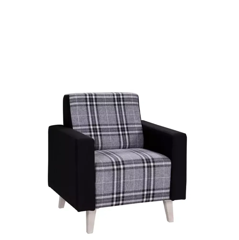 Fotele>GiB Meble Jasny fotel w stylu skandynawskim MERKURY