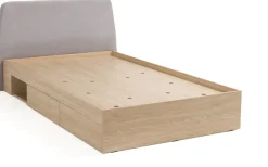 Meble Dla Dzieci|Meble Młodzieżowe></noscript>MEBLAR Jednoosobowe łóżko 120x200 cm do pokoju dziecka z szufladami ALDENO dąb olejowany