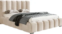 Łóżka Młodzieżowe|Łóżka Dziecięce>Riban Jednoosobowe łózko tapicerowane 90x200 cm z pojemnikiem MEOW