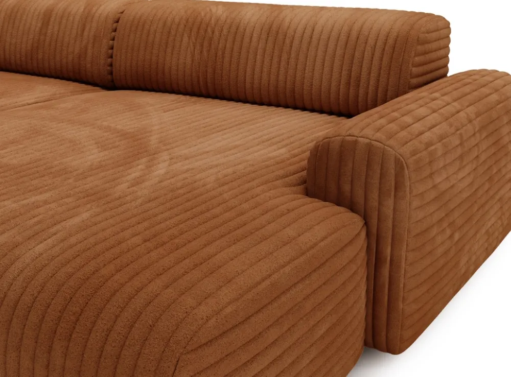 Narożniki>Polak Meble Kanapa narożna do salonu sztruksowa SEFO