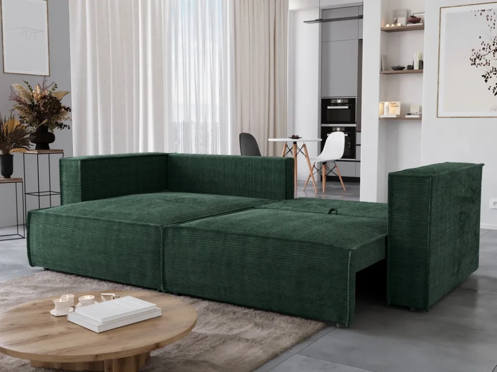 Meble Dla Dzieci|Meble Młodzieżowe>BROMARKT Kanapa narożna do salonu z funkcją spania i pojemnikiem MIZARU