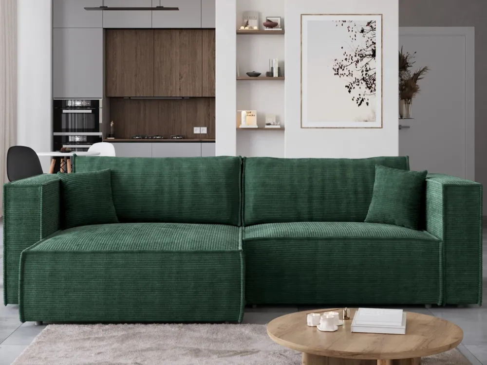 Meble Dla Dzieci|Meble Młodzieżowe>BROMARKT Kanapa narożna do salonu z funkcją spania i pojemnikiem MIZARU