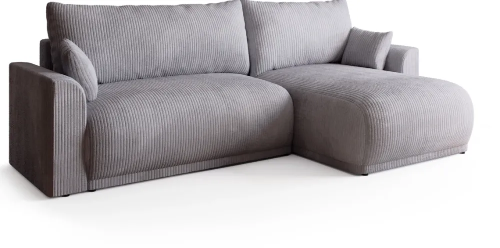 Meble Dla Dzieci|Meble Młodzieżowe>BROMARKT Kanapa narożna z funkcją spania do salonu MORENO szary