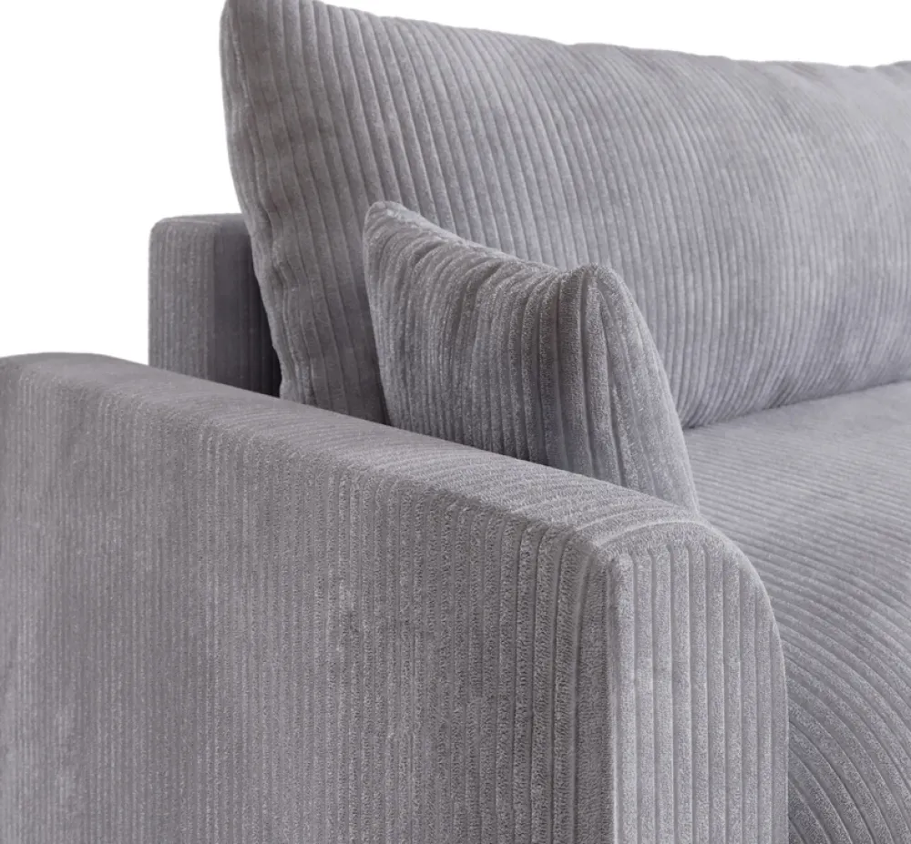 Meble Dla Dzieci|Meble Młodzieżowe>BROMARKT Kanapa narożna z funkcją spania do salonu MORENO szary