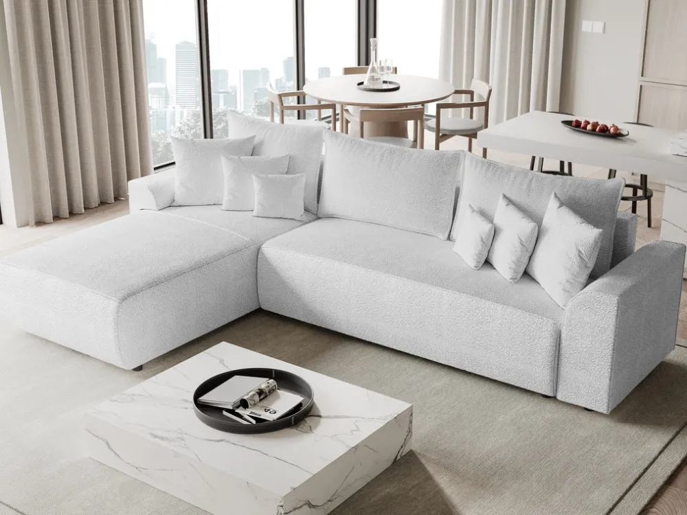 Meble Dla Dzieci|Meble Młodzieżowe>BROMARKT Kanapa narożna z funkcją spania SYDNEY boucle