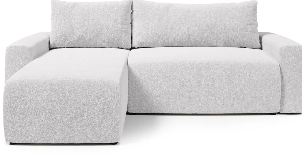 Meble Dla Dzieci|Meble Młodzieżowe>BROMARKT Kanapa narożna z funkcją spania do salonu PLUSH L kremowy baranek