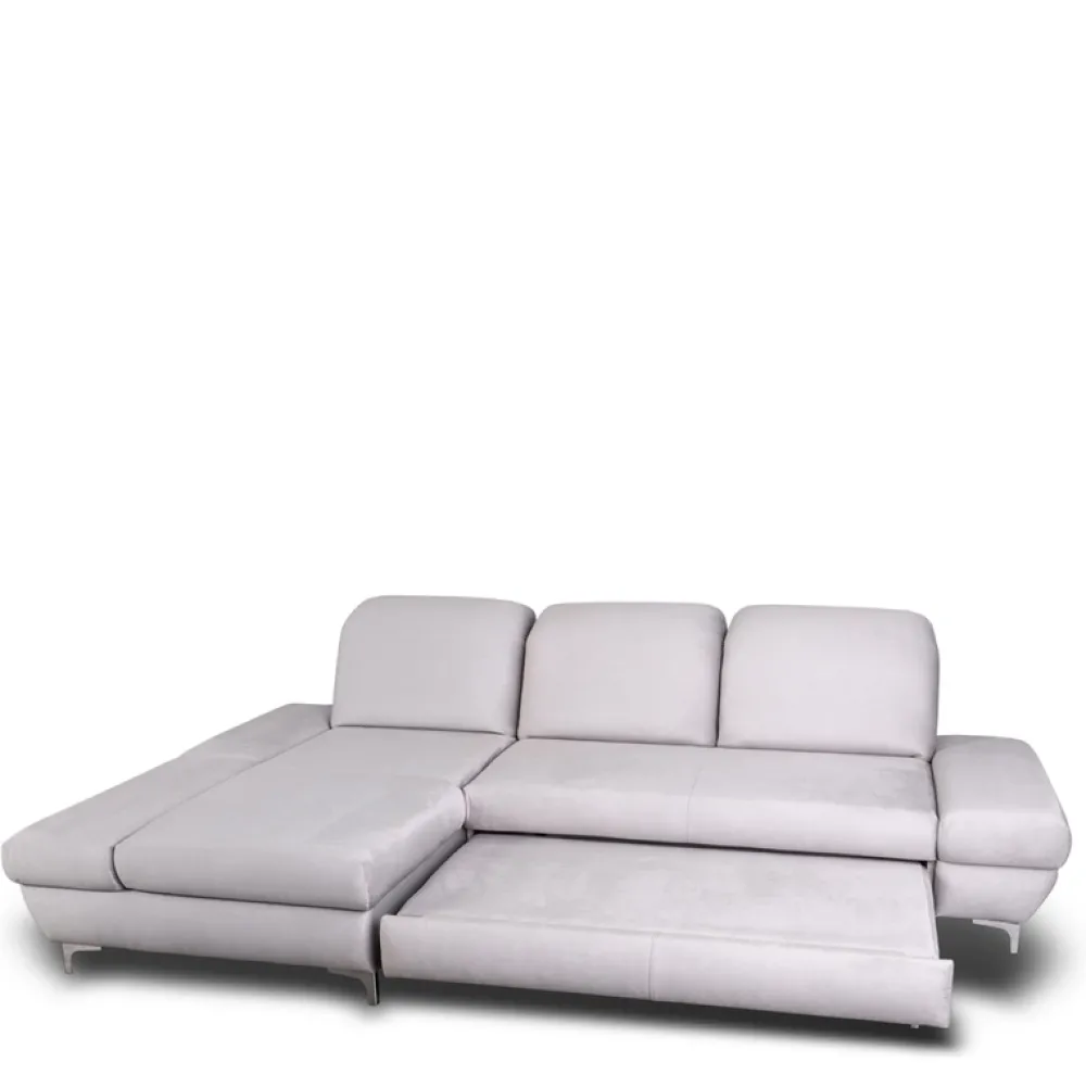 Narożniki>NEXT COLLECTION Kanapa rogowa z funkcją spania SYMPHONY regulowane zagłówki