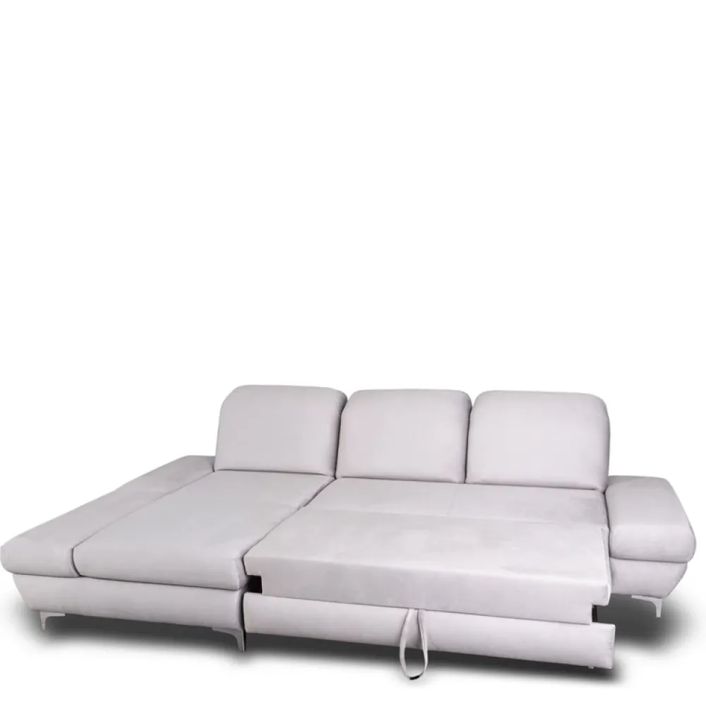 Narożniki>NEXT COLLECTION Kanapa rogowa z funkcją spania SYMPHONY regulowane zagłówki