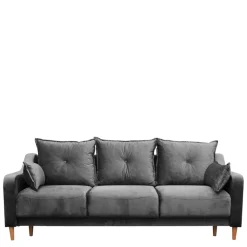 Kanapy I Sofy>MEBAS Kanapa rozkładana do salonu z pojemnikiem LENZI funkcja spania