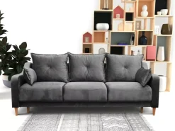 Kanapy I Sofy></noscript>MEBAS Kanapa rozkładana do salonu z pojemnikiem LENZI funkcja spania