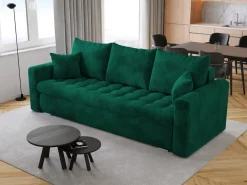 Meble Młodzieżowe|Kanapy I Sofy>BROMARKT Kanapa z funkcją spania do salonu LUIS butelkowa zieleń