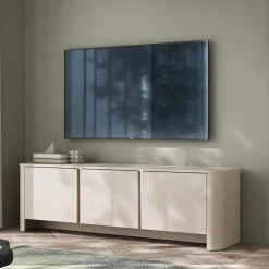 Szafki Rtv>PIASKI owa szafka RTV pod telewizor 168 cm BELVI kaszmir