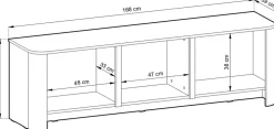 Szafki Rtv></noscript>PIASKI owa szafka RTV pod telewizor 168 cm BELVI kaszmir